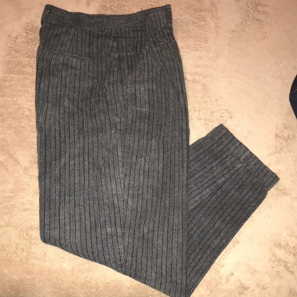 Gray patterned pants